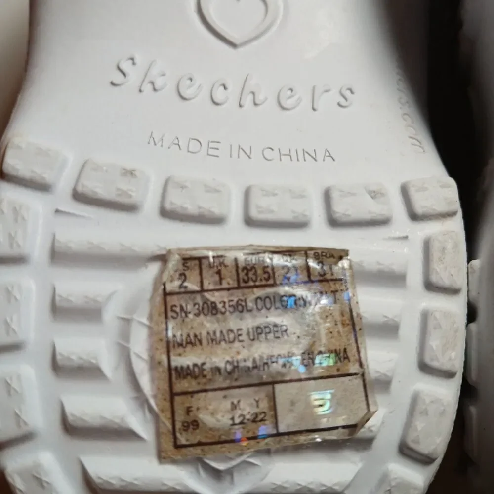 Skechers Foamies Sweetheart Girls Pink White Unicorn Slip On Clog Shoes Size 2